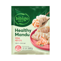 Bánh healthy Mandu Bibigo tôm gói 300g chính hãng