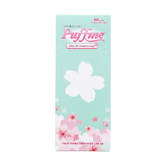 Bông tẩy trang Puffme đa năng 80 miếng chính hãng