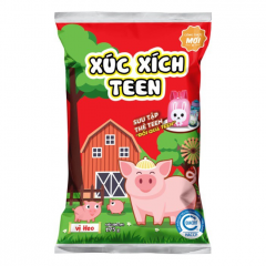 Xúc xích tiệt trùng LC Foods Teen vị heo 5 cây x 35g chính hãng