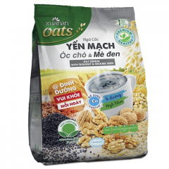 Bột ngũ cốc Xuân An yến mạch óc chó & mè đen 400g chính hãng