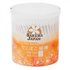 Tăm bông Sakura kháng khuẩn xoắn 200 cây chính hãng