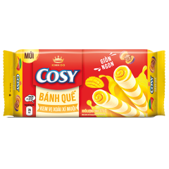 Bánh quế Cosy vị xoài xí muội 117.6g chính hãng