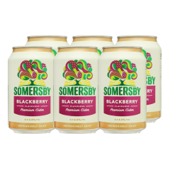 Lô 6 nước táo lên men Somersby vị mâm xôi lon 320ml chính hãng