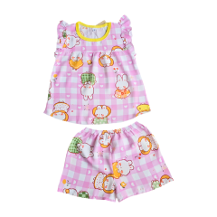 Bộ tole tay ngắn bé gái Trúc An Viet 02/2023  size 10 chính hãng