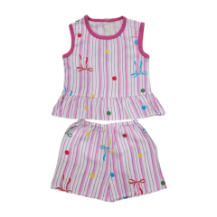 Bộ tole sát nách bé gái Trúc An Viet 03/2023 size 1 chính hãng