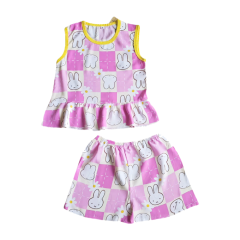 Bộ tole sát nách bé gái Trúc An Viet 03/2023 size 4 chính hãng