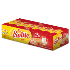 Bánh Solite cuộn kem vị dâu 180g chính hãng