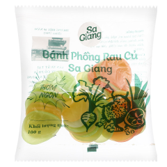 Bánh phồng rau củ Sa Giang 100g chính hãng