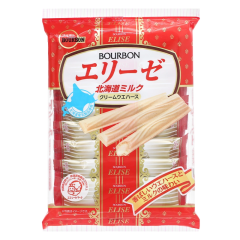 Bánh que Bourbon Elise vị sữa Hokkaido gói 57.6g chính hãng