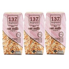 Lô 3 sữa yến mạch 137 Degrees nguyên chất hộp 180ml chính hãng | Siêu Thị GO!– Thực phẩm giá tốt