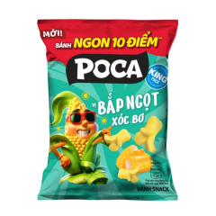 Snack Poca vị bắp ngọt xóc bơ 60g chính hãng