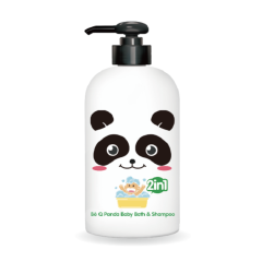 Sữa tắm gội cho bé auFine Q Panda 2 in 1 chai 400ml chính hãng