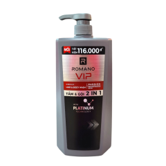 Tắm gội Romano Vip Passion 830g chính hãng