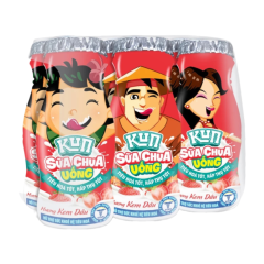 Lô 6 sữa chua uống Kun vị kem dâu chai 85ml chính hãng | Siêu Thị GO!– Thực phẩm giá tốt