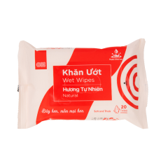 Khăn ướt GO! hương tự nhiên 20 tờ chính hãng