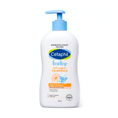 Sữa tắm gội cho bé Cetaphil Baby Calendula chai 400ml chính hãng