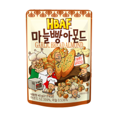 Hạt hạnh nhân và bánh mì bơ tỏi HBAF 40g chính hãng