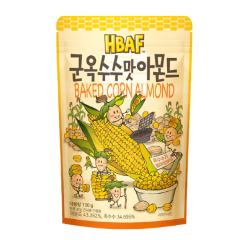 Hạt hạnh nhân và bắp nướng HBAF 120g chính hãng