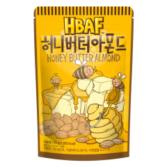 Hạt hạnh nhân tẩm bơ mật ong HBAF gói 120g chính hãng