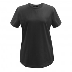 Áo thun nữ Hồng Nhật cổ tròn tay ngắn màu đen size M chính hãng