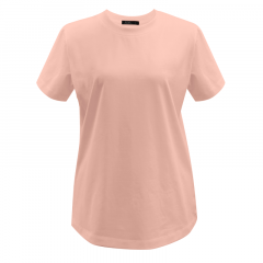 Áo thun nữ Hồng Nhật cổ tròn tay ngắn màu hồng size M chính hãng