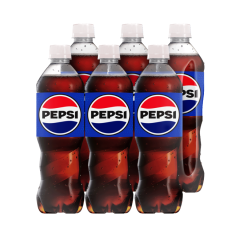 Lô 6 nước ngọt Pepsi Cola chai 600ml chính hãng
