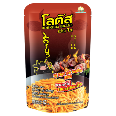 Snack que Dorkbua vị thịt bò nướng BBQ gói 62g chính hãng