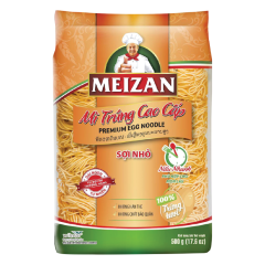 Mì trứng cao cấp Meizan sợi nhỏ 500g chính hãng