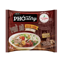 Phở bò Story Chinsu có thịt gói 131g chính hãng