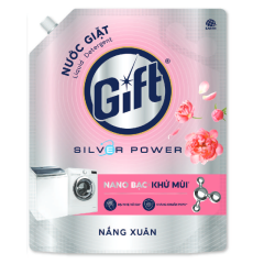 Nước giặt Gift Silver Power hương nắng xuân túi 3.6kg chính hãng