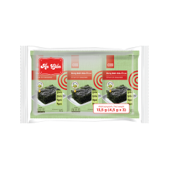 Lô 3 rong biển dầu ô liu GO! gói 4.5g chính hãng | Siêu Thị GO!– Thực phẩm giá tốt