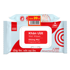 Khăn ướt GO! không mùi 100 tờ + hàng tặng chính hãng