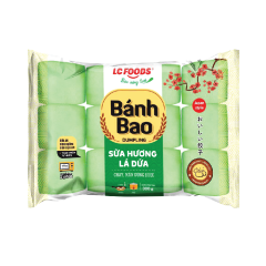 Bánh bao sữa lá dứa LC Foods 300g chính hãng