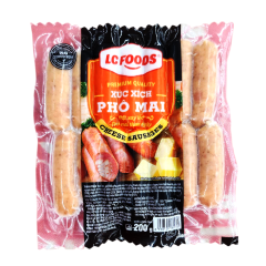 Xúc xích phô mai LC Foods 200g chính hãng