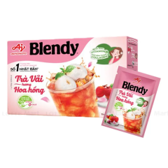 Trà vải hương hoa hồng Blendy hộp 8 gói x 11g chính hãng