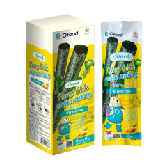 Snack rong biển cuộn nướng vị phô mai OFood hộp 6 gói x 6g chính hãng