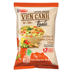 Canh ăn liền vị canh chua tôm Kanli 10g chính hãng