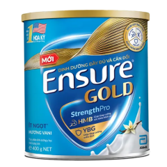 SPDD Ensure Gold Strength Pro ít ngọt vani hộp thiếc 380g chính hãng | Siêu Thị GO!– Thực phẩm giá tốt