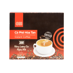 Cà phê hòa tan GO! 3in1 hộp 10 gói x 24g chính hãng