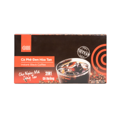 Cà phê đen hòa tan GO! 2in1 hộp 15 gói x 16g chính hãng