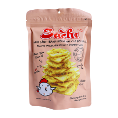 Snack bánh tráng nướng Sachi phủ chà bông gà 45g chính hãng