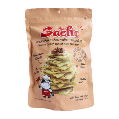 Snack bánh tráng nướng Sachi phủ khô bò cay 45g chính hãng