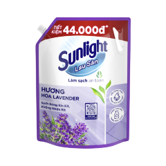 Nước lau sàn Sunlight hương hoa Lavender túi 3.6kg chính hãng