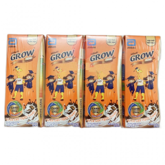 Lốc 4 sữa Abbott Grow Gold Cacao hộp 180ml chính hãng