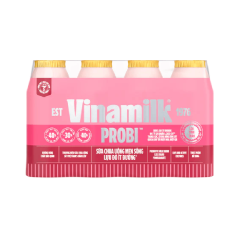Lốc 4 sữa chua uống men sống Probi vị lựu đỏ chai 130ml chính hãng | Siêu Thị GO!– Thực phẩm giá tốt
