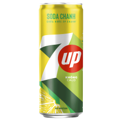 Nước ngọt 7UP Soda chanh không calo 320ml chính hãng