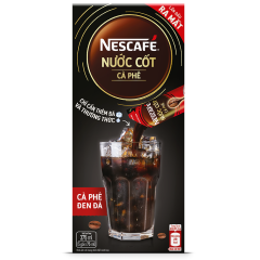 Nước cốt cà phê Nescafe đen đá 375ml (5 gói x 75ml) chính hãng