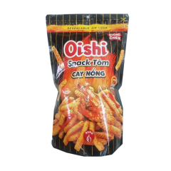 Snack tôm Oishi cay nồng gói 65g chính hãng