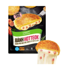 Bánh hotteok nhân phô mai xúc xích Pulmuone 360g chính hãng
