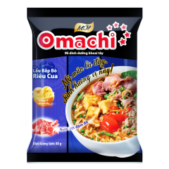 Mì Omachi bắp bò riêu cua gói 80g chính hãng | Siêu Thị GO!– Thực phẩm giá tốt